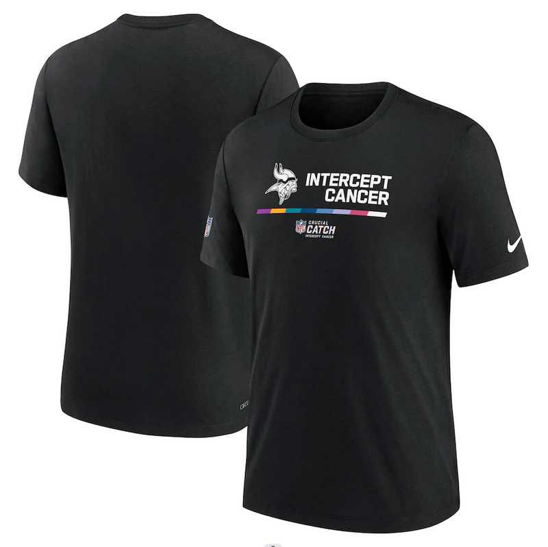 Minnesota Vikings Nike 2022 NFL Crucial Catch Performance Men's T-Shirt Black,We sell and wholesale Minnesota Vikings Nike 2022 NFL Crucial Catch Performance Men's T-Shirt Black on line form chian!